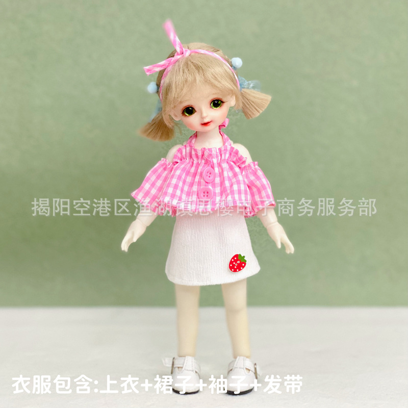 6分bjd娃娃换装衣服洛丽塔套装30厘米洋娃娃裙子连衣裙制服女仆装详情14