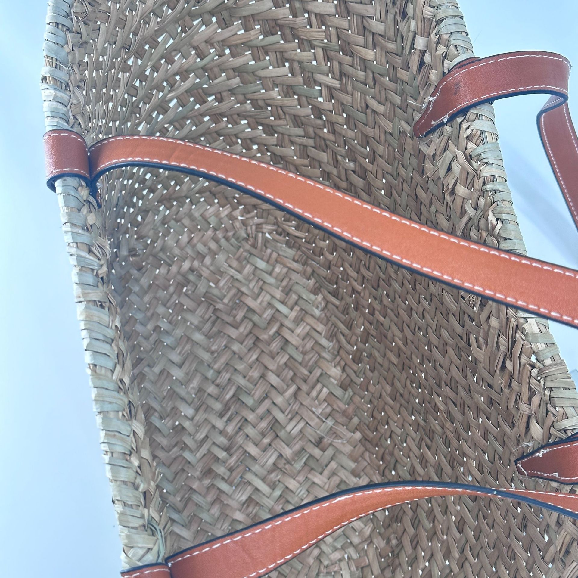 24年草编大容量单肩包度假旅行沙滩包手工编织包拍照打卡包托特包详情9