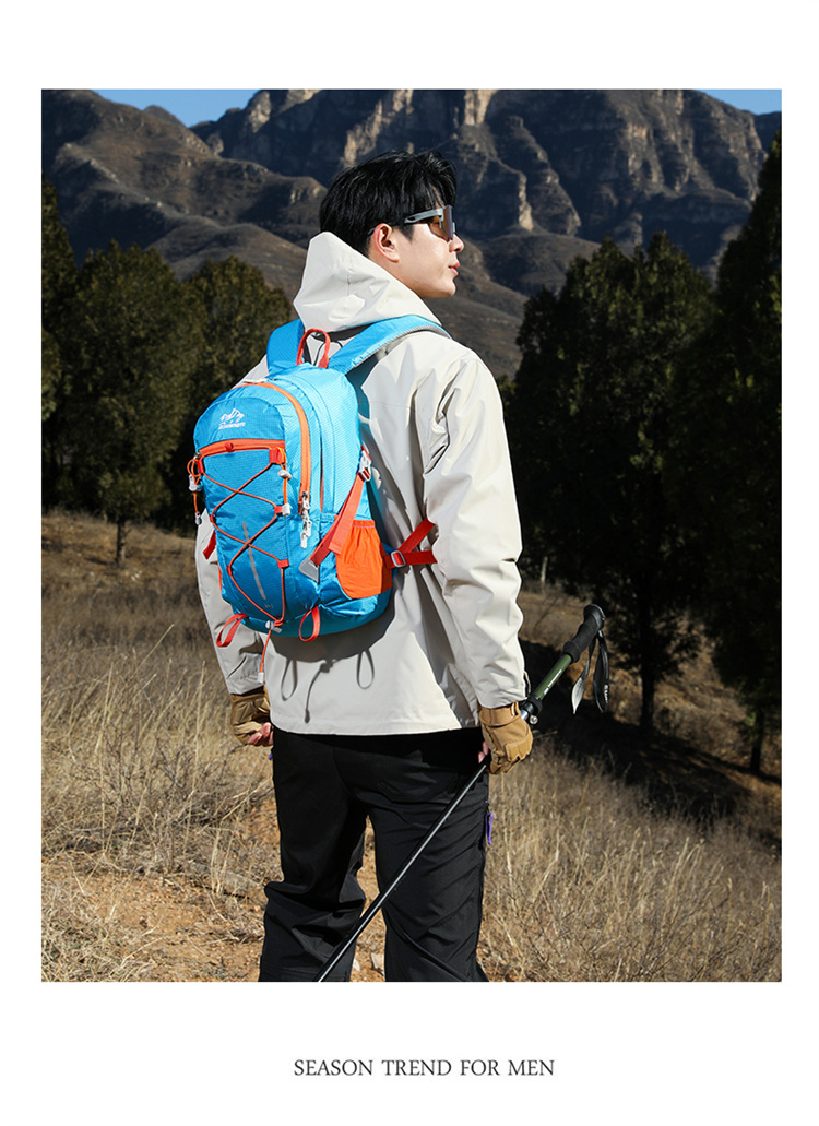Al aire libre mochila de escalada peso ligero a prueba de agua mochila de senderismo ciclismo camping mochila de viaje fabricante al por mayor pic 20