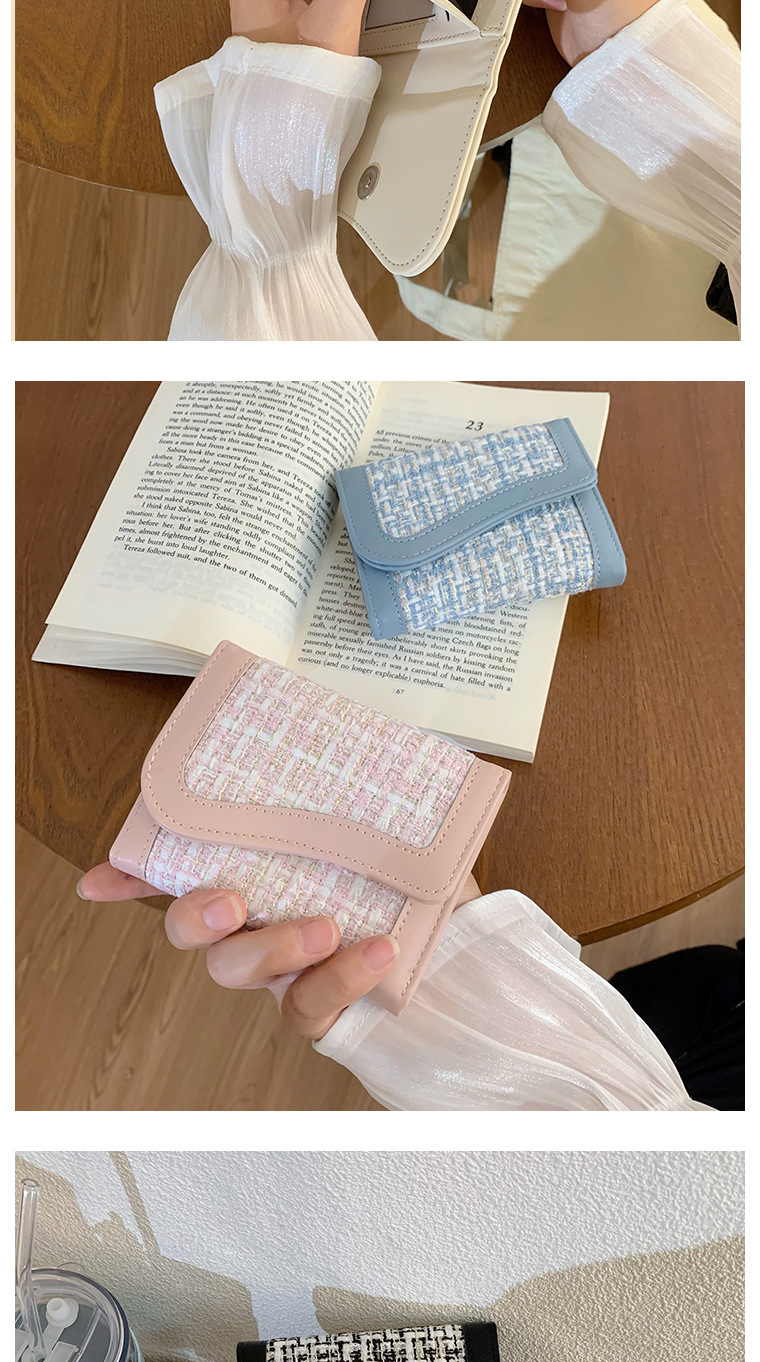 小香风韩系大容量INS钱包女士学生纯色简约韩版chic大量现货详情9