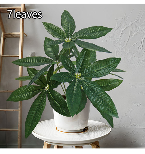 Artificial green plants such as the money tree for the entrance decoration, PVC plastic artificial plants for the living room floor decoration pic 6
