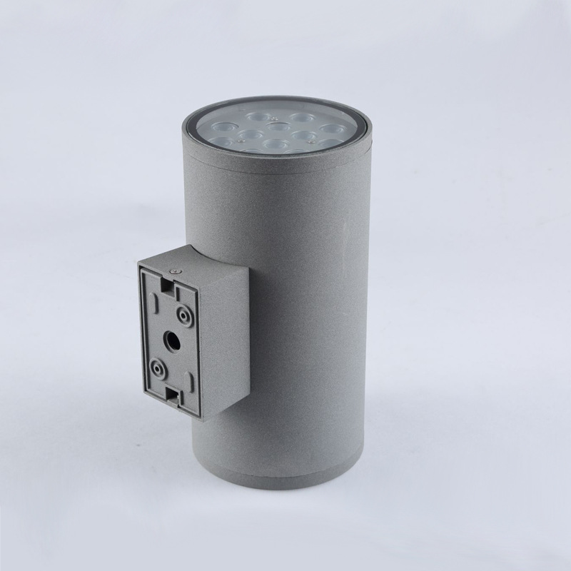 Outdoor wall lamps, upper and lower spotlights, aluminum waterproof round die-cast 12w, bidirectional villa entrance 36w door columns pic 4