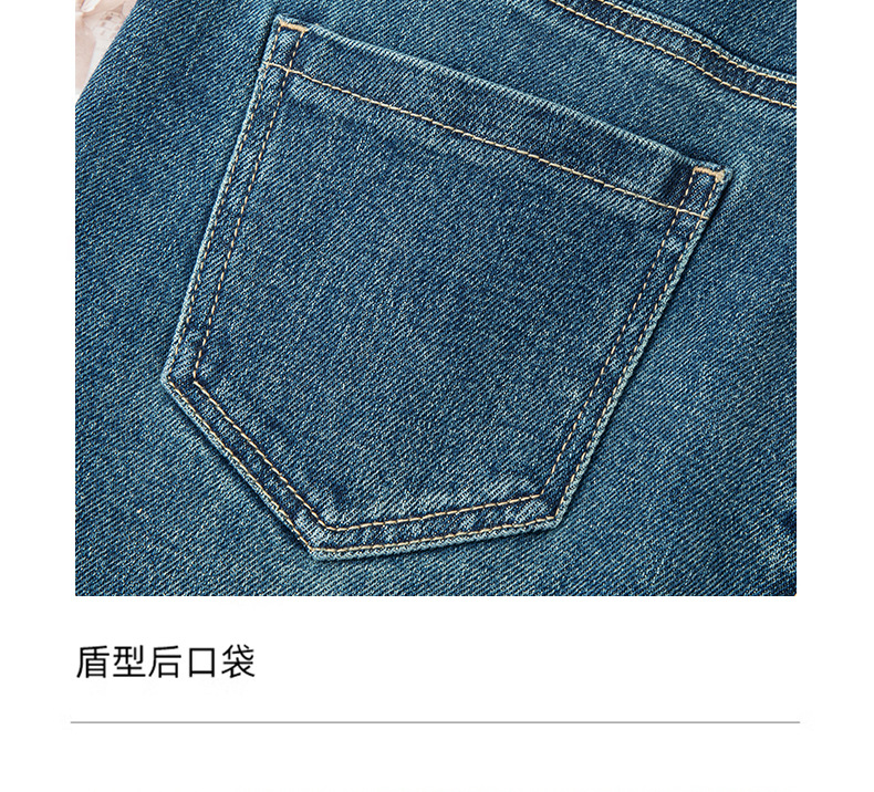 九分微喇叭牛仔裤女高腰2025秋季新款显瘦弹力时髦休闲百搭喇叭裤详情11