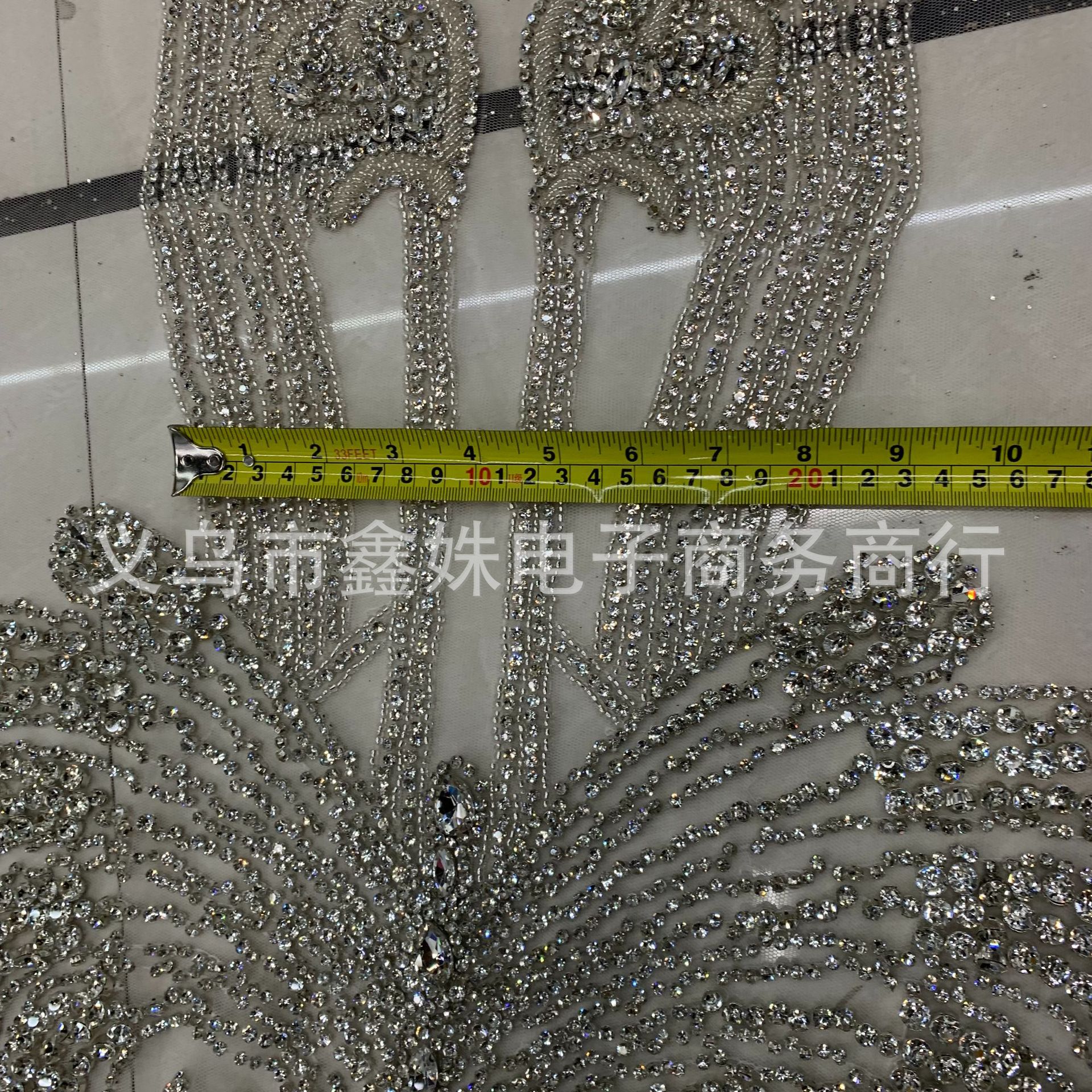 Ultra-heavy industry luxury hand-beaded luxury wedding dress and evening gown glass rhinestone cut pieces clothing accessories pic 8