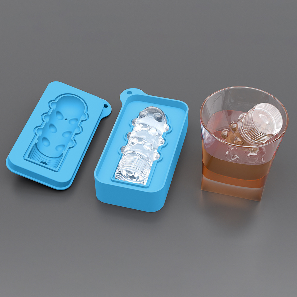 硅胶恶搞创意冰格模具带盖威士忌制冰器自封口 硅胶冰块冰模详情28
