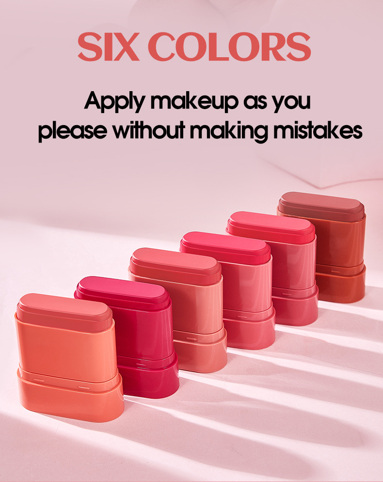 【跨境专供】MEIDIAN魅点腮红唇部多效膏面部彩妆防水腮红膏批发详情9