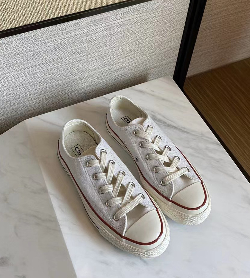 莆田 1970s经典板鞋男女高帮小稚菊帆布鞋情侣款休闲鞋百搭硫化鞋详情11