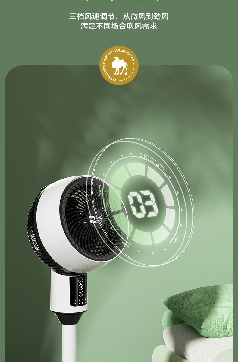 骆驼空气循环扇家用语音遥控对流落地扇静音台地两用电风扇一件发空气循环扇循环空气扇	空气循环扇超静音	空气循环电风扇	详情18