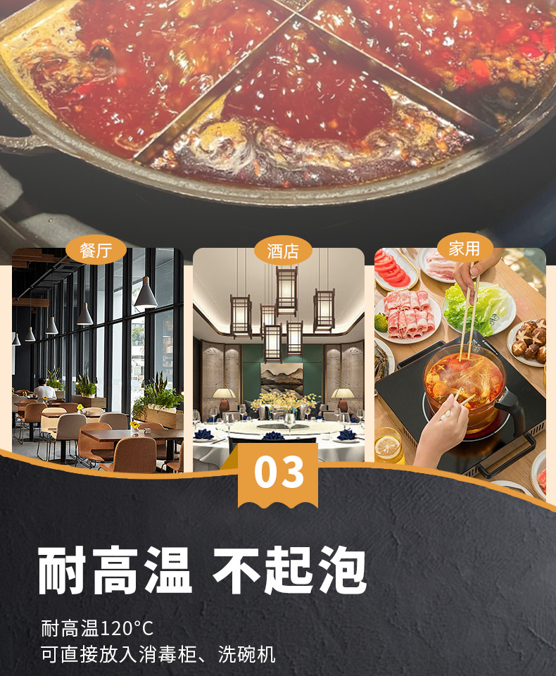 密胺长条盘鲜切牛肉盘子商用火锅店潮汕牛肉吊龙涮肉盘仿瓷餐具批详情7