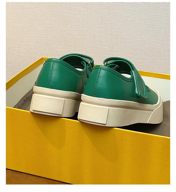 赵露思同款法式丑萌mona玛丽珍鞋2023年复古厚底小白鞋大头单鞋详情21