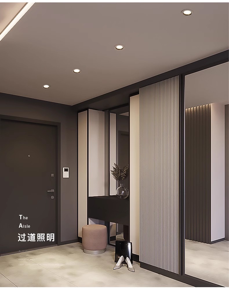 铝材led超薄深杯防眩筒灯嵌入式走廊玄关矮吊顶筒灯酒店工程商用详情19