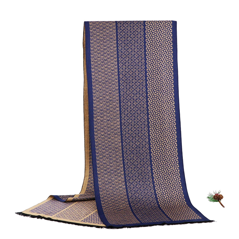 外贸男士围巾批发厂家男秋冬流苏围巾格子围巾仿羊绒围巾源厂家详情29