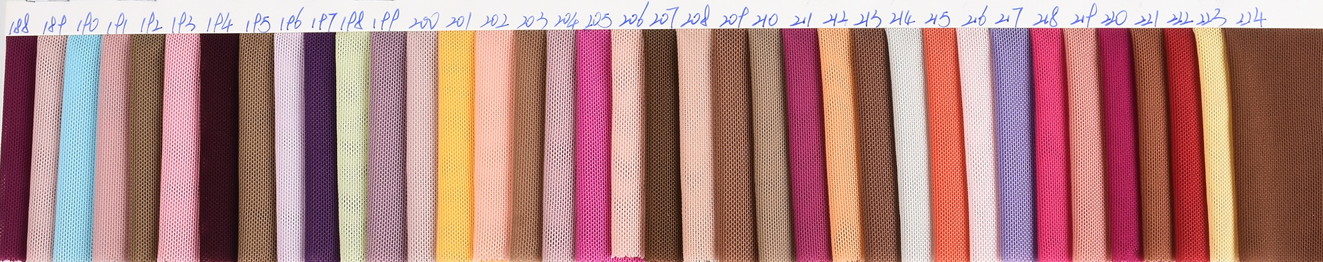 现货40D锦氨网布 经编网眼布 弹力网纱柔软打底衣面料批发详情12