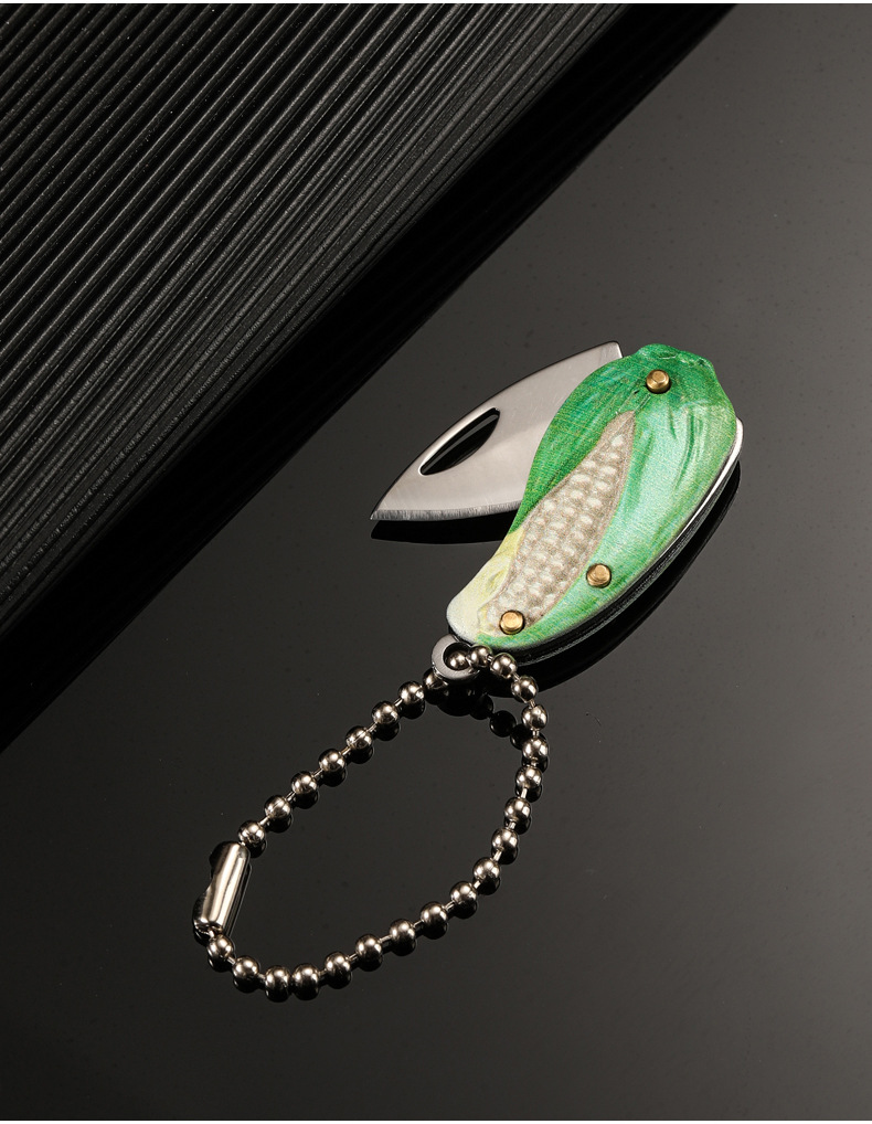 Mini outdoor folding knife, portable folding knife, stainless steel 3D embossed edc portable knife, parcel opening pocket knife pic 17