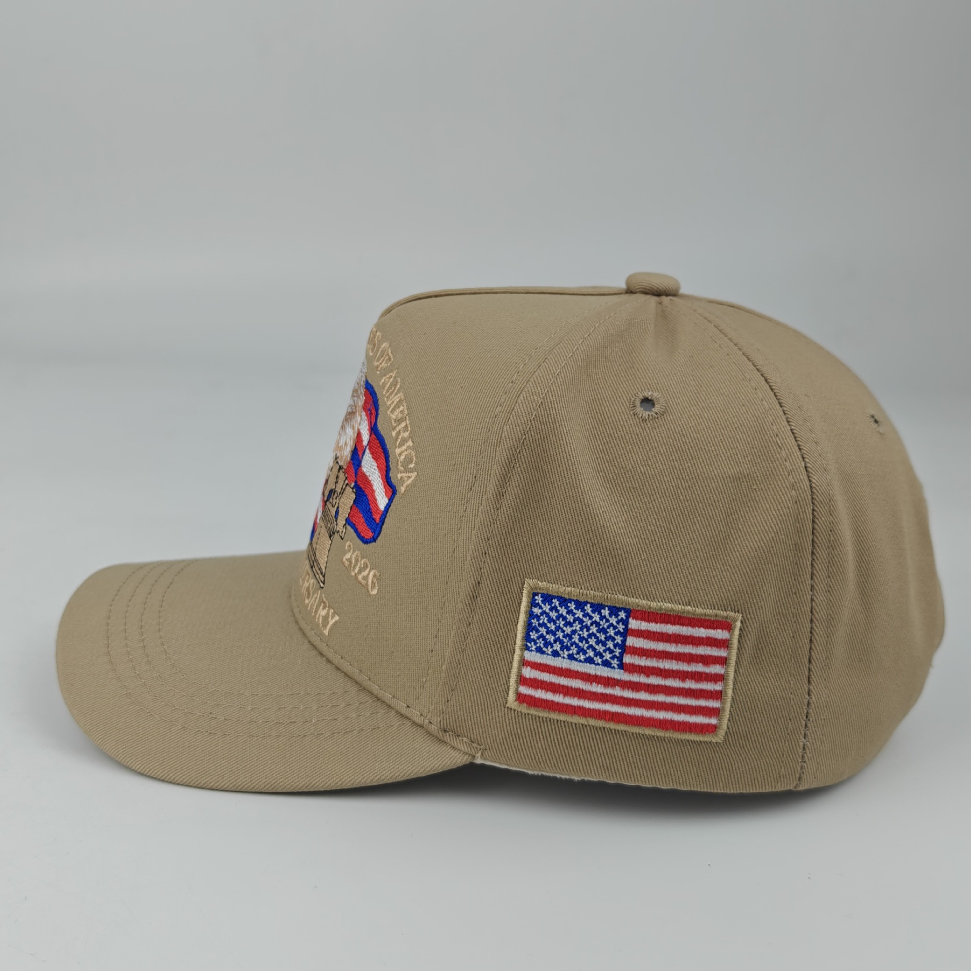 New in-stock American 250th anniversary commemorative baseball cap, three-dimensional embroidered commemorative cap, cross-border headband baseball cap pic 7