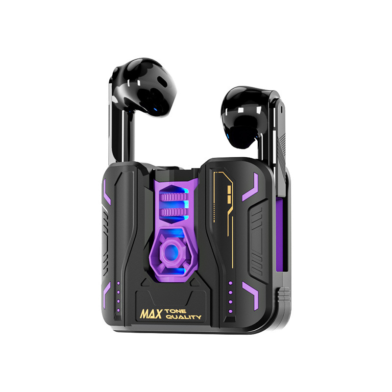 GM80 wireless Bluetooth headphones feature intelligent noise cancellation, comfort, water resistance, in-ear gaming, music, mecha, cool appearance and private mold pic 16