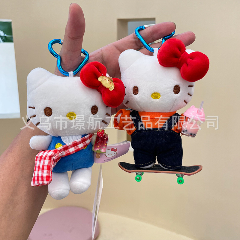 包包挂件毛绒公仔kitty可爱凯蒂猫正版kt猫玩偶hellokitty小挂件详情2