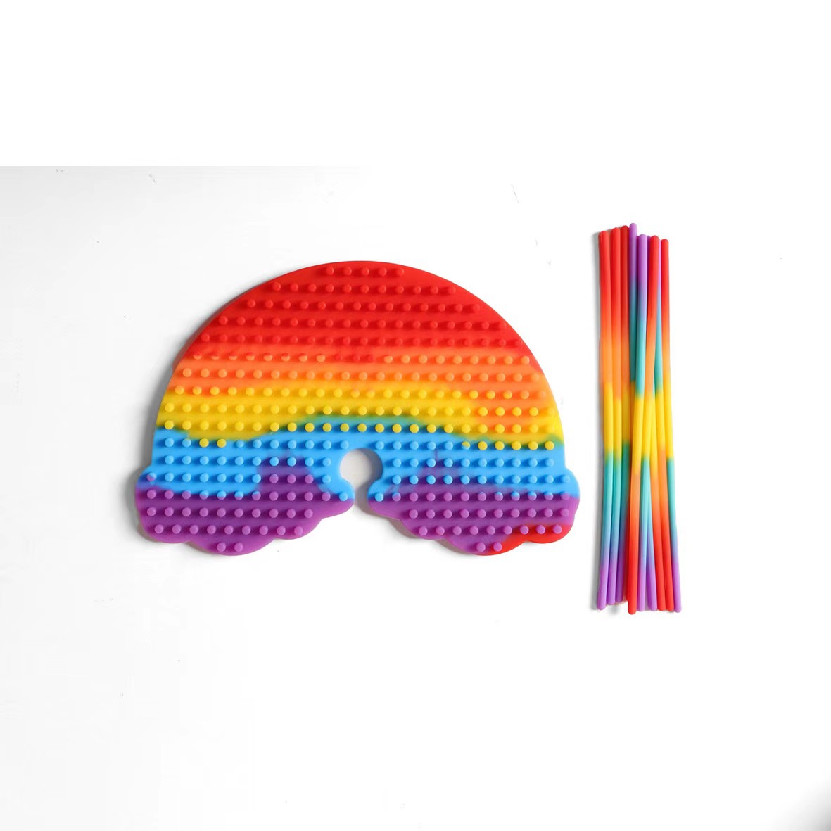 新款硅胶感官活动板益智玩具食品不含BPA工厂直发感统训练器材儿童早教启智详情16