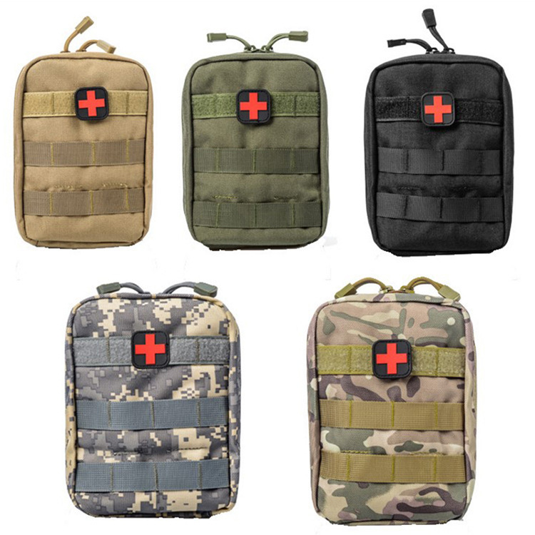 Cross-border EDC outdoor medical kit, first aid kit, life-saving storage waist bag, portable multi-functional camouflage car tactical bag pic 22