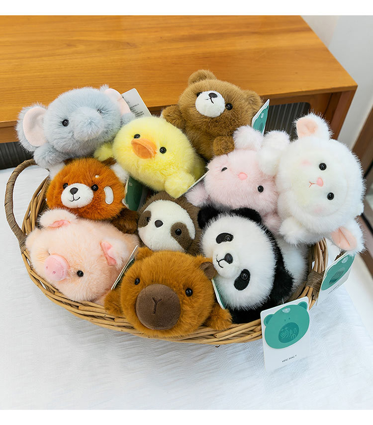 Wholesale of stuffed panda plush toys, scented brown bear palm treasure, wedding scattering powder rabbit, office sloth desk decoration pic 9