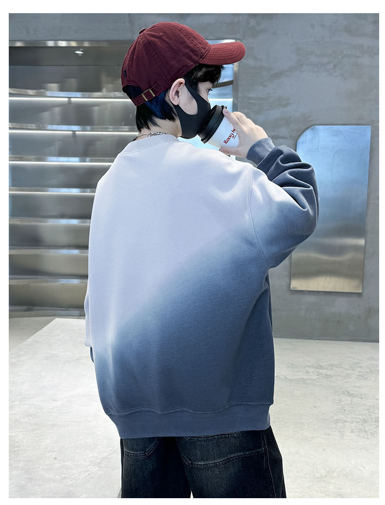 男童卫衣长袖秋装扎染新款字母印花学生帅气中大童春秋季上衣男孩详情9