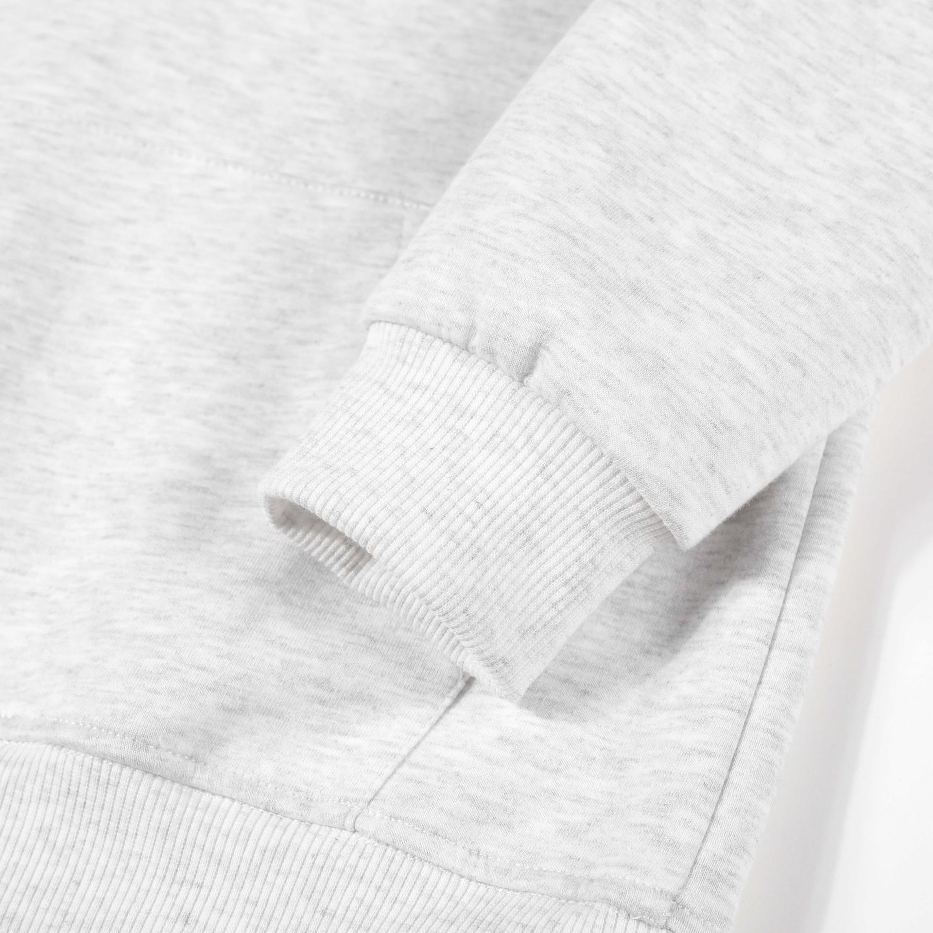 儿童纯棉圆领卫衣定制图案logo春秋款纯色320克光板卫衣跨境外贸详情26