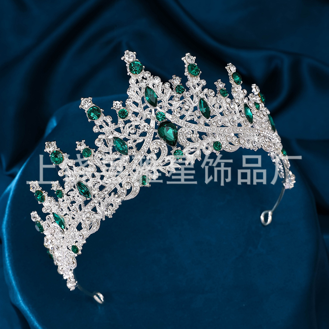 欧美金属水晶超闪婚纱写真女王发饰巴洛克婚礼头饰奢华新娘皇冠详情26