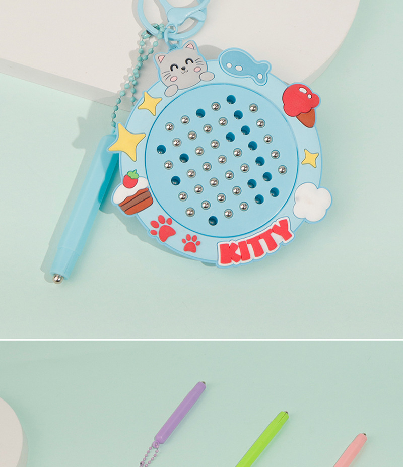 Creative new stress-relieving magnetic steel ball drawing board, fun student toys, bags, accessories, small gifts, keychains, pendants pic 13