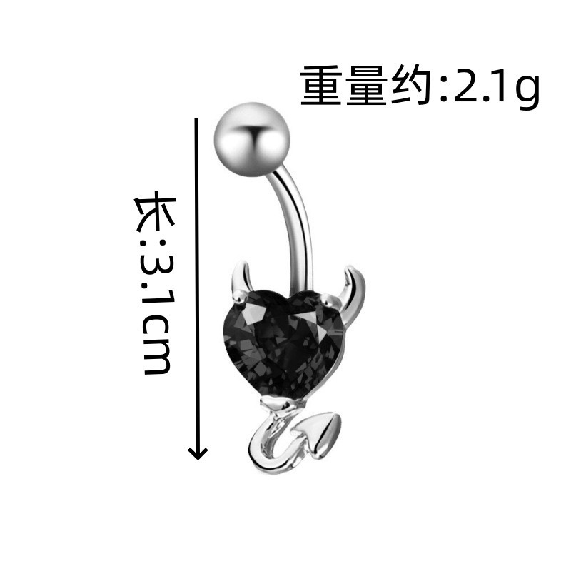 跨境热销316不锈钢合金光球肚脐环脐扣外牙脐钉欧美人体穿刺饰品详情19