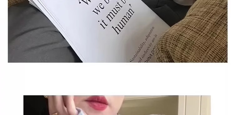 A light purple semi-high neck slim-fit innerwear with a knitted sweater for women in the spring of 2026 is a stylish and unique thin base layer pic 15