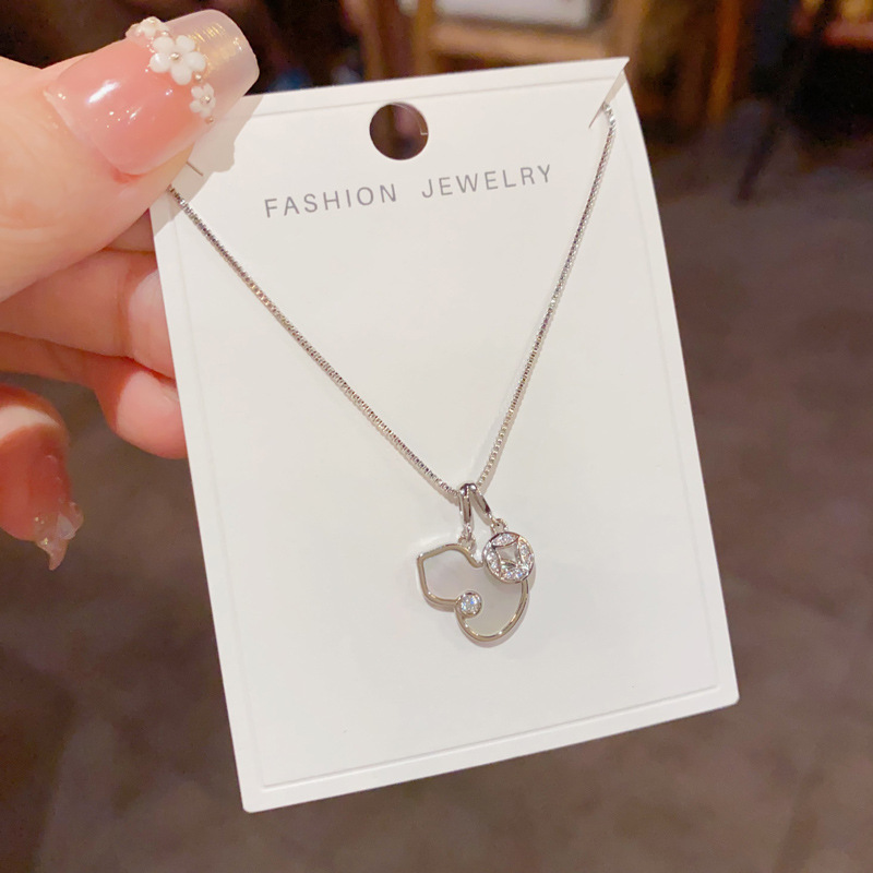 New Chinese-style fashionable shell gourd copper coin necklace, unique, light luxury, simple and versatile design sense, collarbone chain for women pic 10