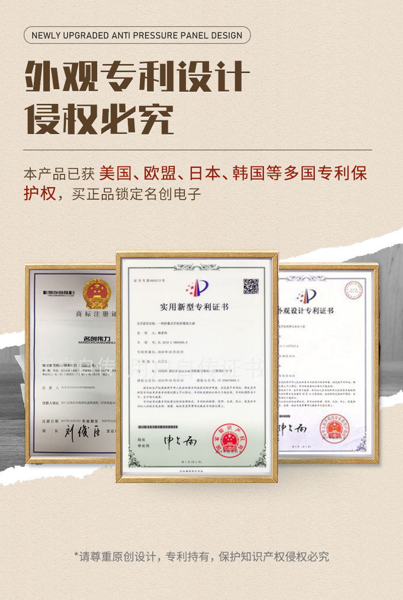 Cross-border new retro mobile phone screen amplifier, integrated pull-out mobile phone amplifier, desktop mobile phone stand pic 6