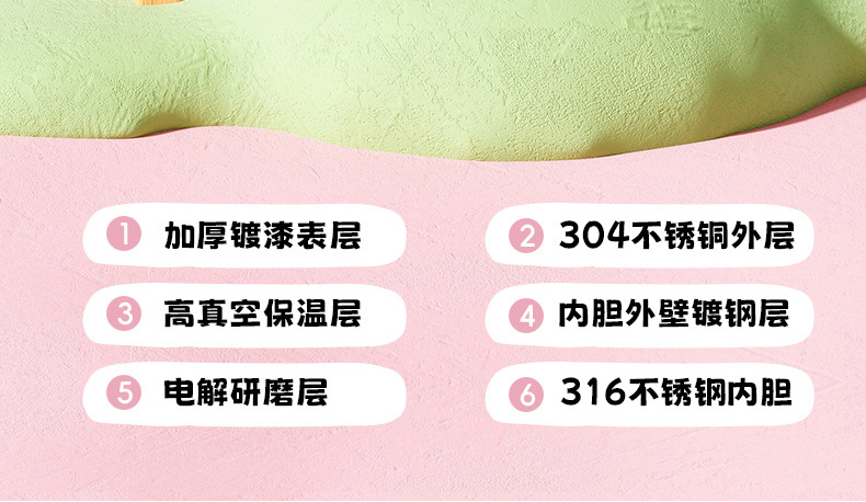 希乐道奇保温杯新款水杯多巴胺儿童316吸管双饮杯学生上学水壶详情7