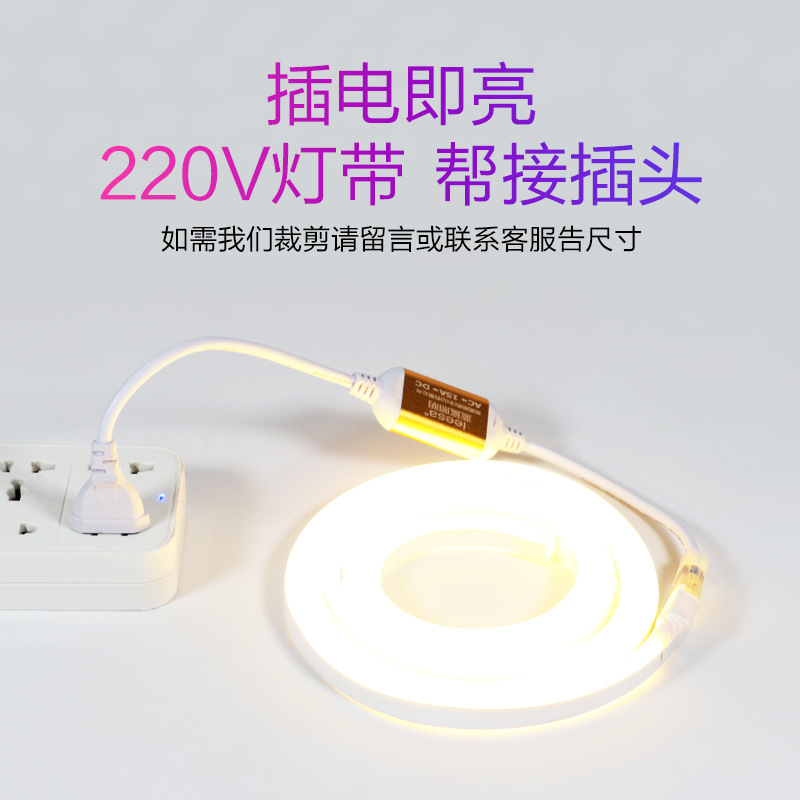 led灯带灯箱220v高压柔性硅胶灯带霓虹灯灯条户外彩灯批发详情28