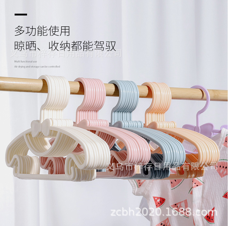 塑料折叠衣架儿童木质衣服架子多功能衣架衣架整理用品详情3
