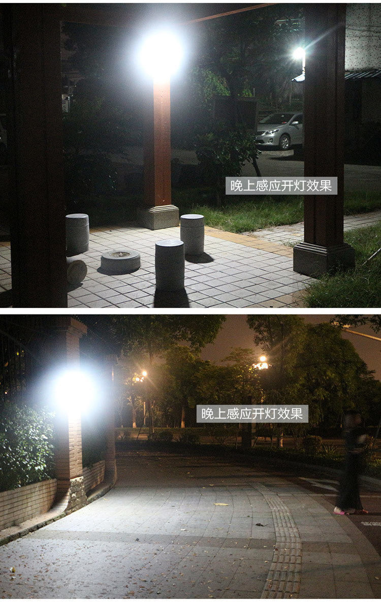 Solar lamps, outdoor courtyard sensor street lamps, LED charging lighting lamps, household garden waterproof solar wall lamps pic 23