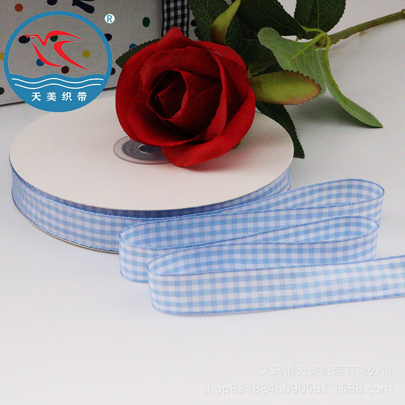 1.5 cinta de celosía milky bird plaid cinta decorativa para hornear pastel cinta de arco material de bricolaje cinta de celosía cinta de regalo pic 42