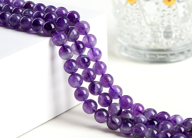 Jiuya Crystal Natural Dreamy Amethyst loose Beads DIY handcrafted bead matching and strumming amethyst semi-finished products pic 4