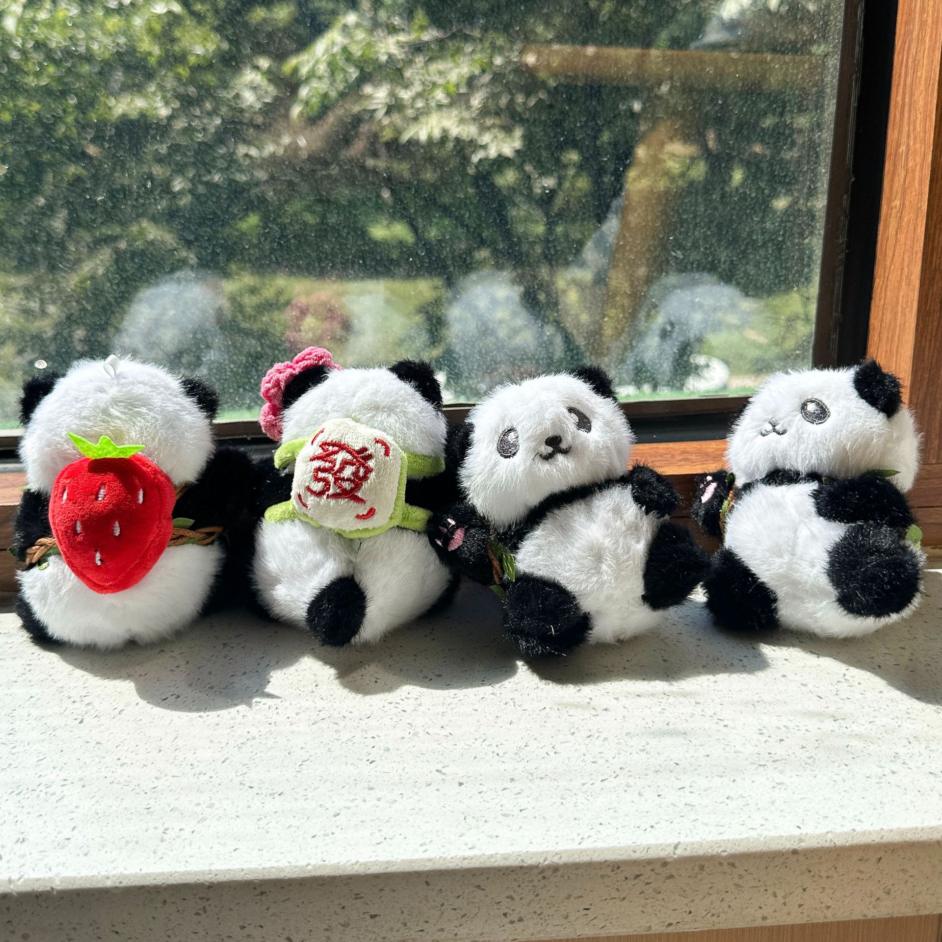 Cute giant panda plush toys, national treasure panda dolls, pendants, small ornaments, stuffed dolls, and tourist souvenirs pic 13