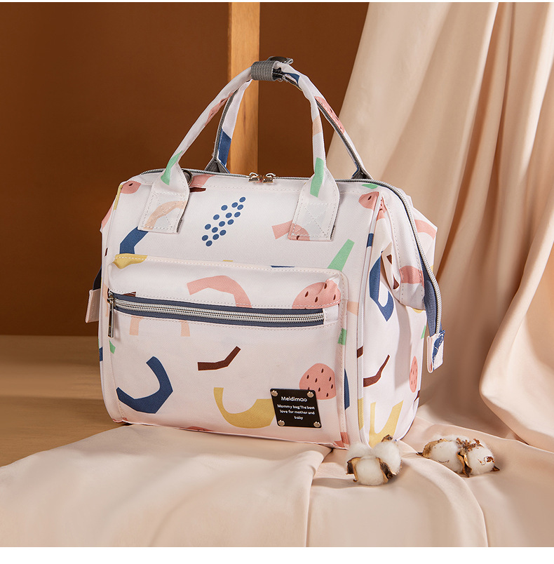 妈咪包外出时尚多功能母婴包轻便大容量手提双包肩妈妈带娃收纳包详情14