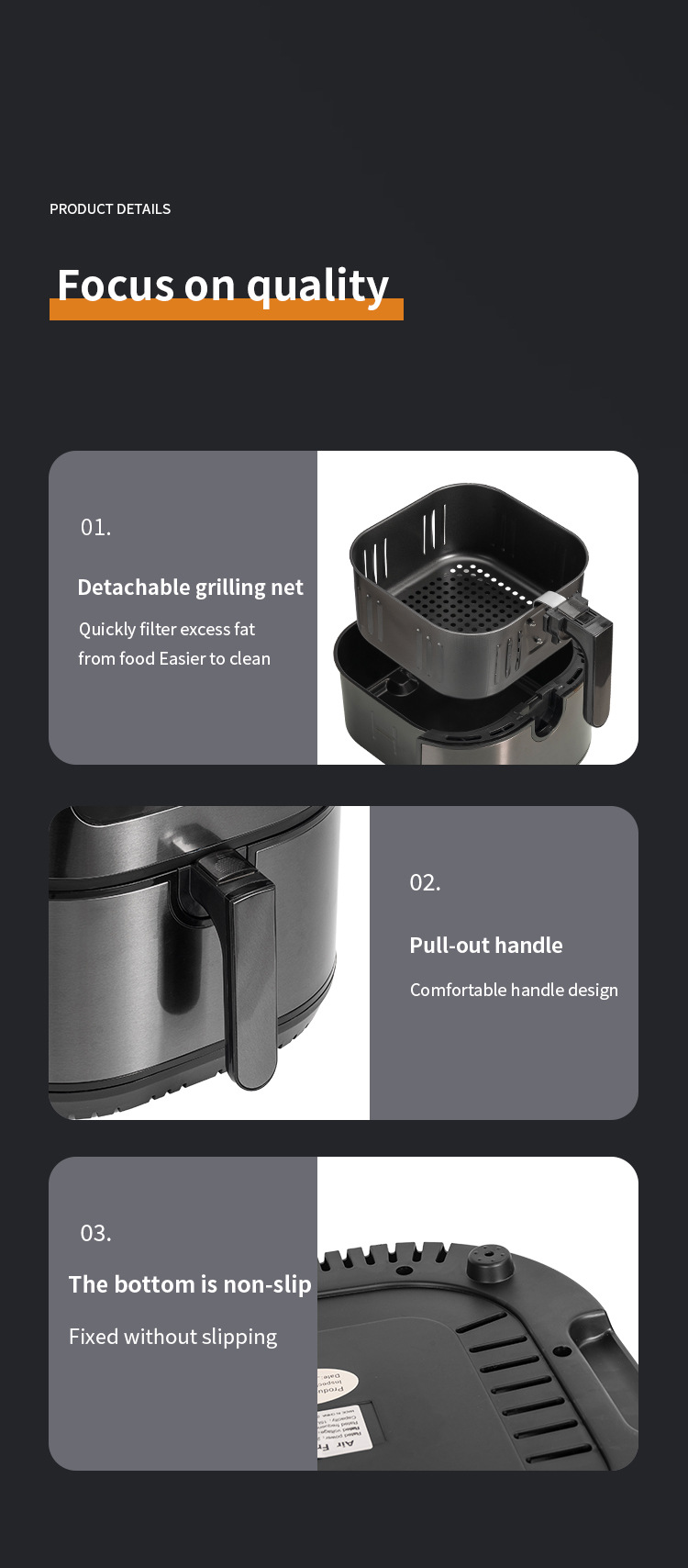 12L air fryer, new household electric fryer, 110V-220V, cross-border export split electric oven, French fries machine pic 18