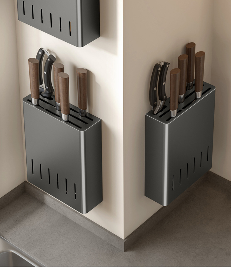 Light luxury kitchenware seasoning rack, carbon steel wall-mounted organization rack without drilling, multi-functional kitchen storage and shelving rack pic 8