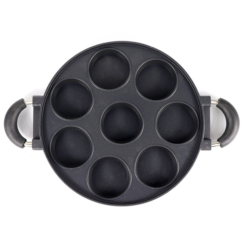 8 holes cake mould 8 holes flat aluminum die-cast cake mold egg pan non-stick cake baking DIY mold pic 1