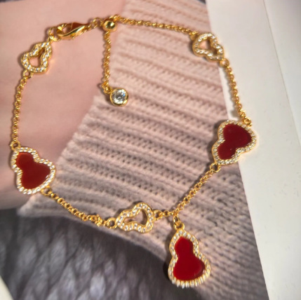 S925纯银新年福禄葫芦手链显白轻奢小众手饰2025款时尚潮流礼物详情4