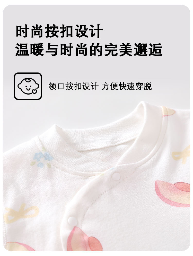 纯棉A标婴儿睡衣春秋单层睡衣分体套装长袖秋衣宝宝衣服宝宝套装详情10