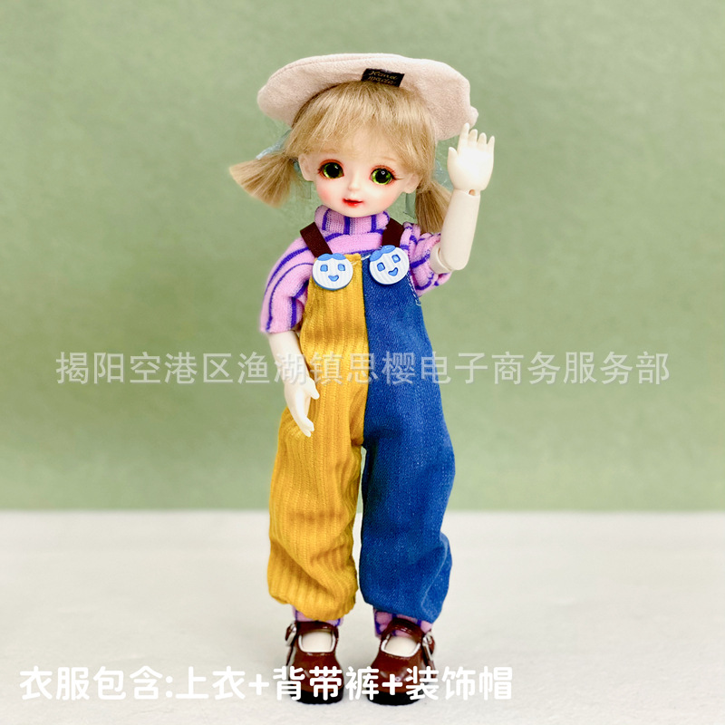 6分bjd娃娃换装衣服洛丽塔套装30厘米洋娃娃裙子连衣裙制服女仆装详情19