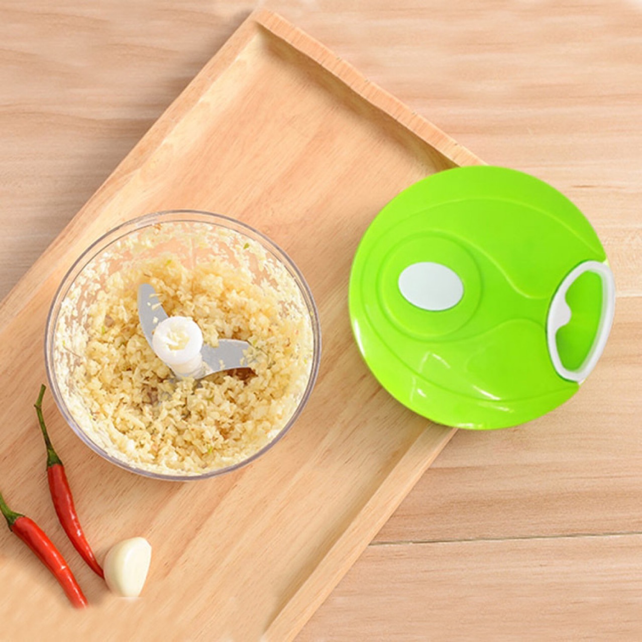 跨境拉蒜器手动切菜器拉绳切菜机绞肉机手拉切菜器详情1