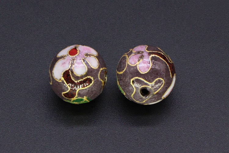 Traditional copper-based cloisonne enamel jewelry, prayer beads, chain accessories, Jingtai blue polished 12#, 14#, 16# round beads pic 18