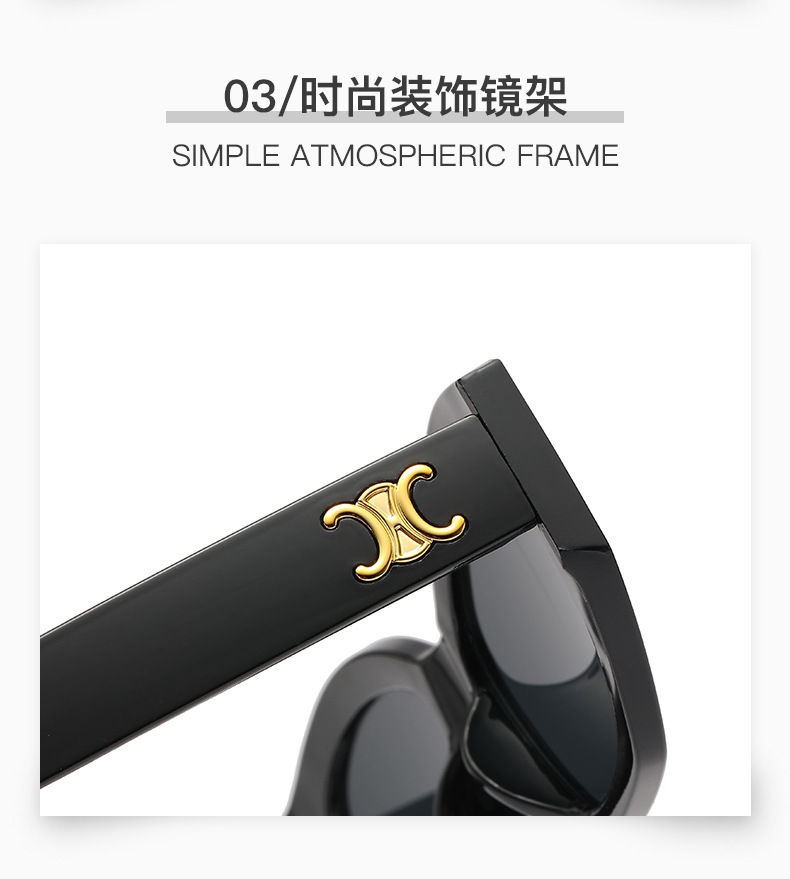 Retro triumph snow sunglasses for women, a new type of high-end oval angular sunglasses for sun protection and shading pic 25