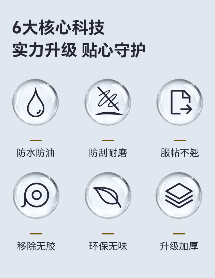 柜门贴加厚防水防油厨房自粘家具桌面灶台仿大理石橱柜柜门贴纸详情8